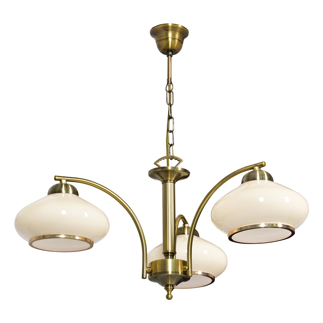 Activejet Classic takkrona pendellampa RITA Patina trippel 3xE27 för vardagsrum