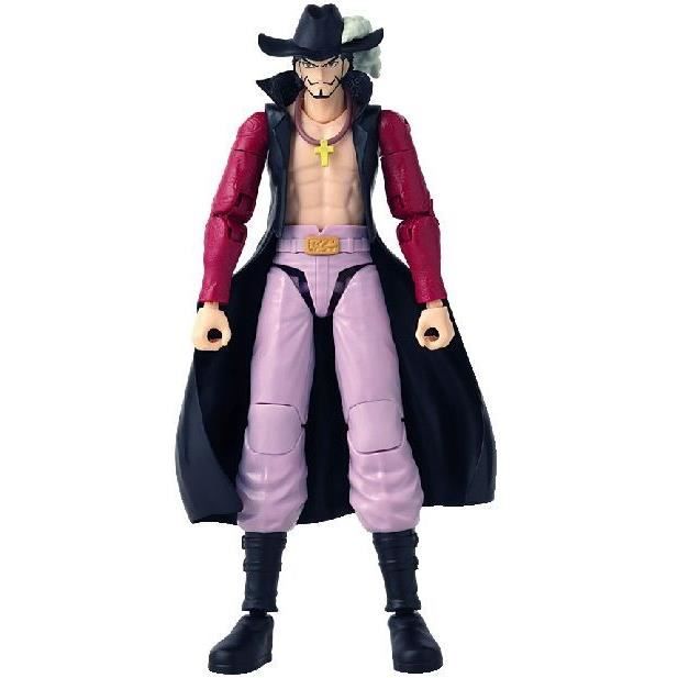 Anime Heroes Ledad Figur - BANDAI - One Piece - Dracule Mihawk Hawkeye - 17 cm