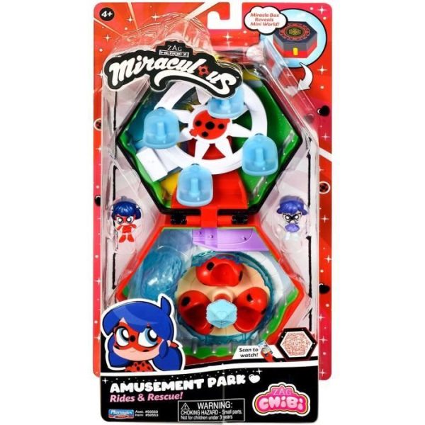 Bandai - Miraculous Ladybug - Mini Univers Chibi Boulangerie - Mini Figurines Marinette Et Adrien Incluses - P50551