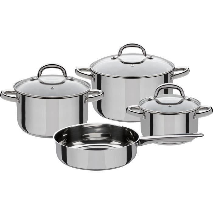 4-piece cookware set – GSW – MONTREAL – 3 pots and 1 frying pan ...